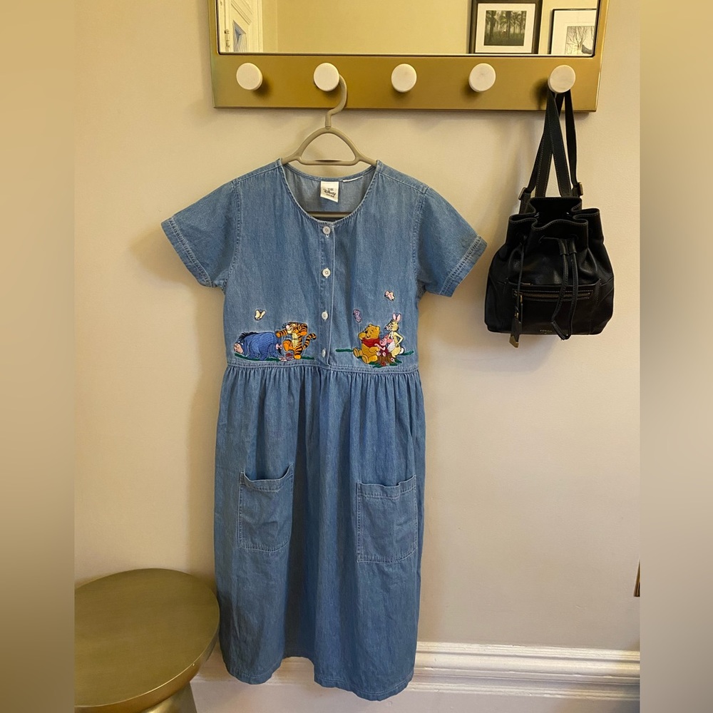 Vintage Disney Denim Winnie the Pooh dress